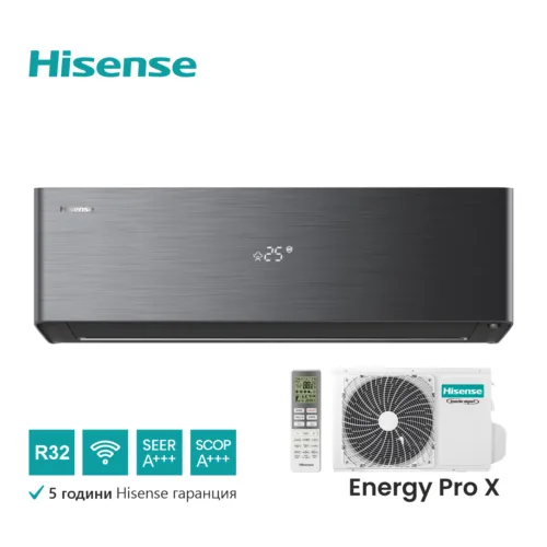 Hisense, инверторен климатик Energy Pro X Black 12000 BTU (*) 6 Hisense, инверторен климатик Energy Pro X Black 12000 BTU (*) - ENERGY PRO X BLACK new266