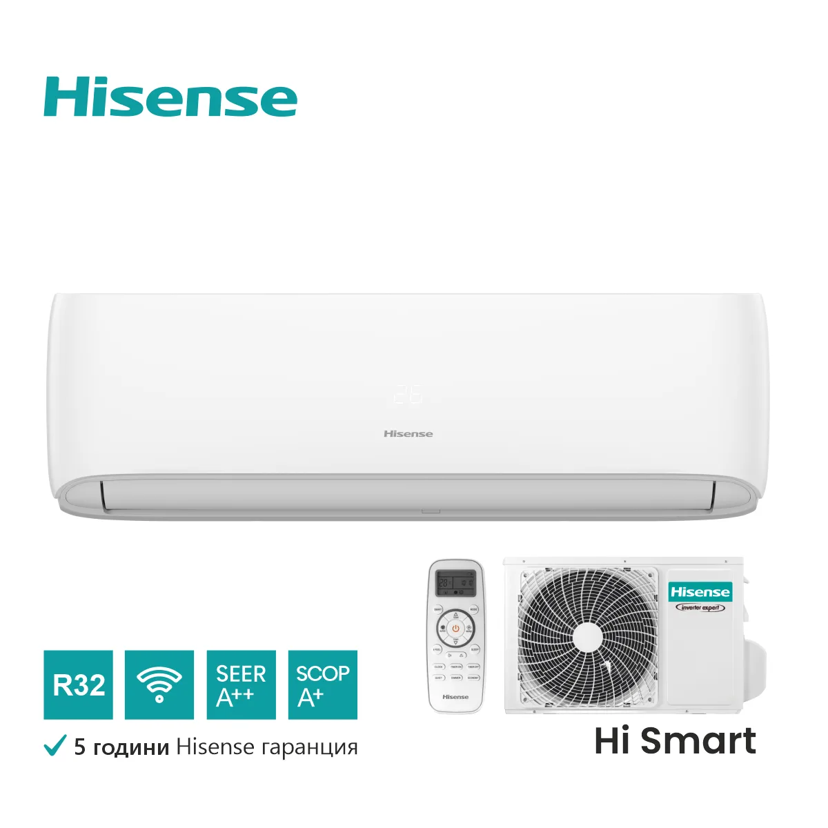 Hisense, инверторен климатик HI-Smart 18000 BTU (*)