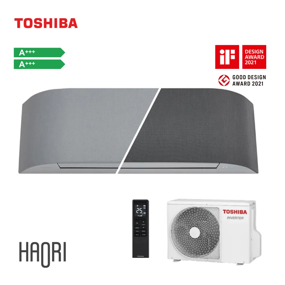 Toshiba, инверторен климатик Haori 13000 BTU (*) 2 Toshiba, инверторен климатик Haori 13000 BTU (*)