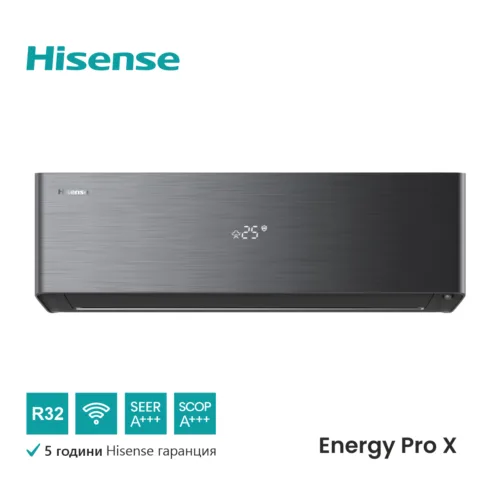 Hisense, вътрешно тяло на инверторен климатик Energy Pro X Black 12000 BTU @А - ENERGY PRO X BBBnew266